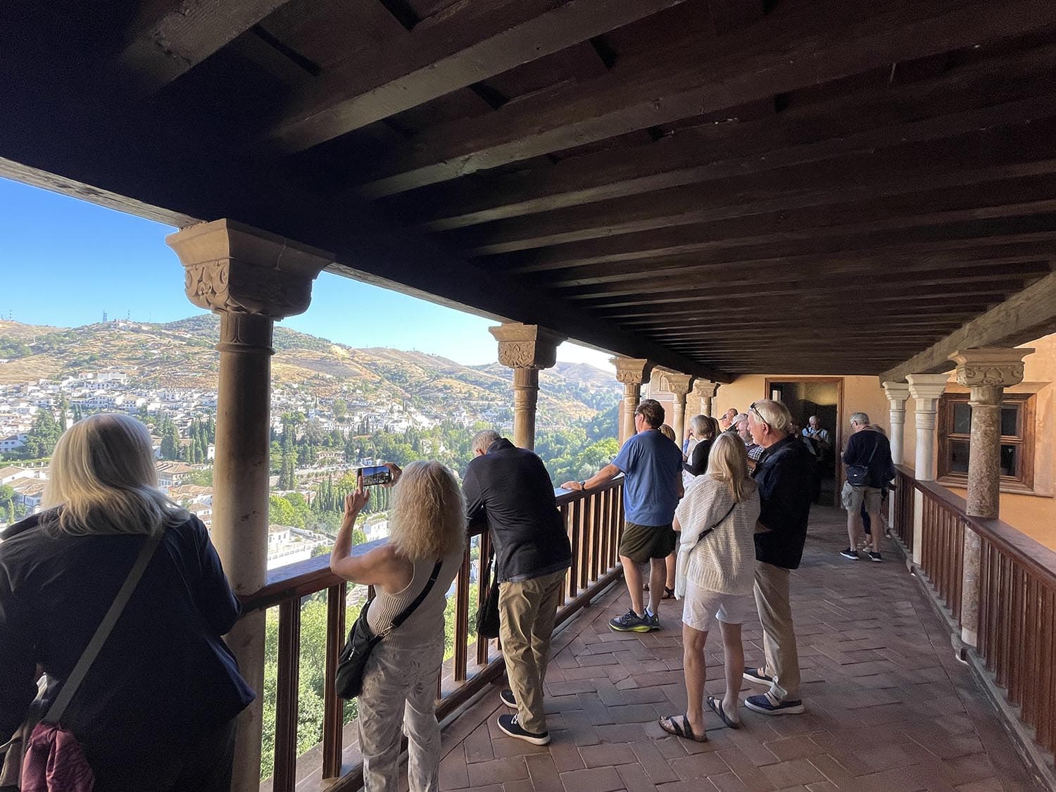 Jorge with a tour group